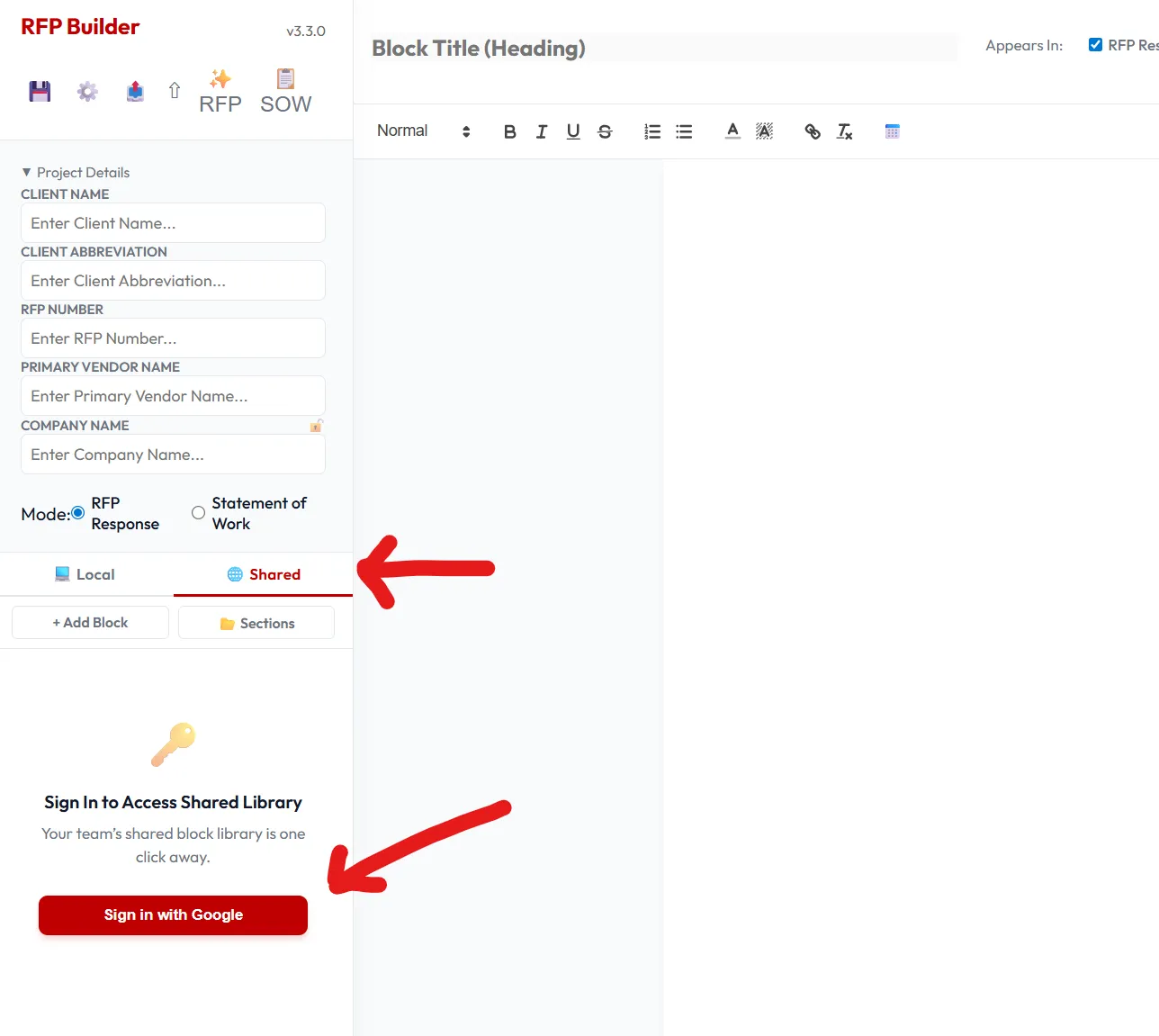 Storage indicator in the top bar